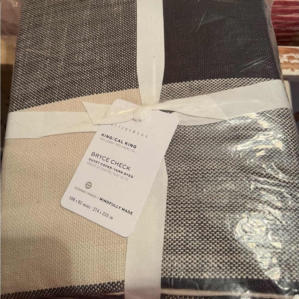 Pottery Barn Duvet & Set Of 3 Euro Shams